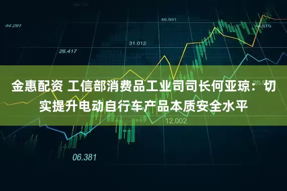 金惠配资 工信部消费品工业司司长何亚琼：切实提升电动自行车产品本质安全水平