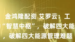 金鸿隆配资 艾罗云：工商业储能的“智慧中枢”，破解四大能源管理难题
